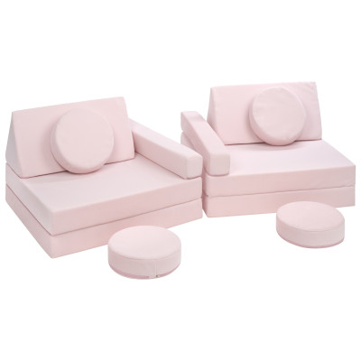 Sofá modular multifuncional para niños de bloques de espuma